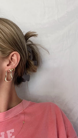 Irregular Oval Earrings