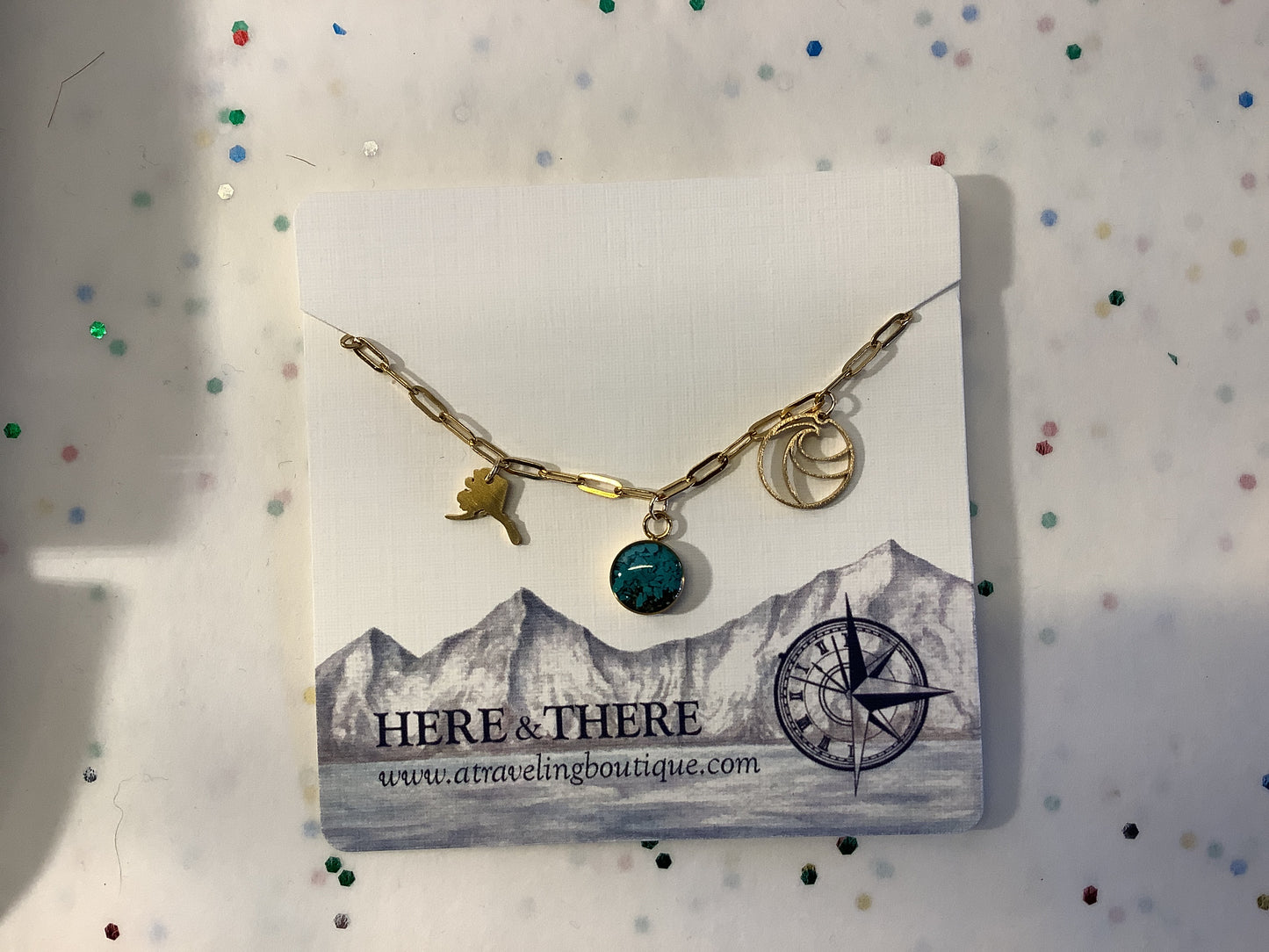 Paperclip 3 Charm Necklace