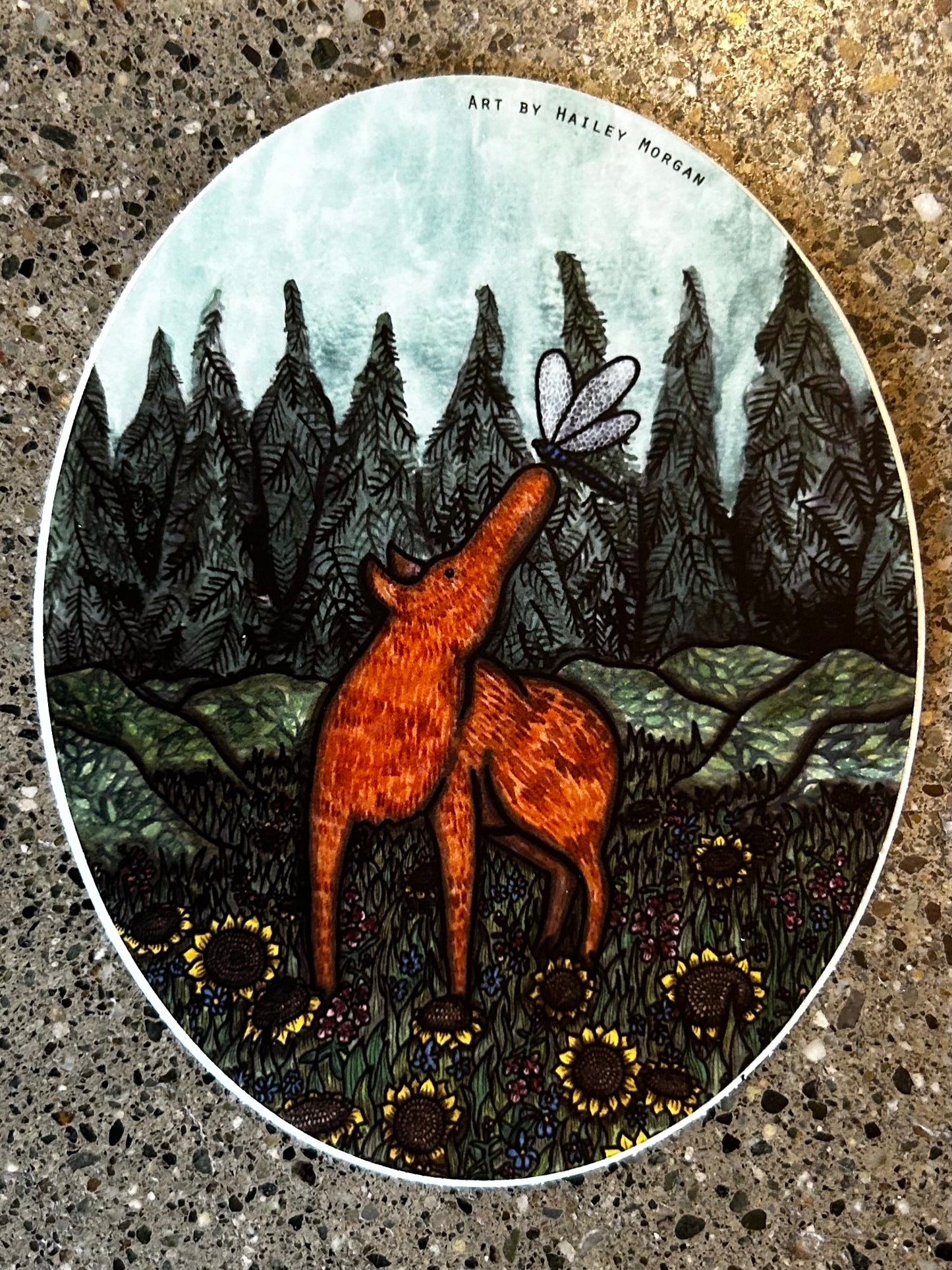 Moose Meadow Sticker
