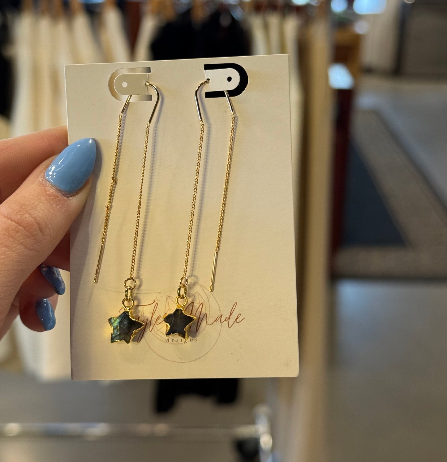 Star Threader Earrings