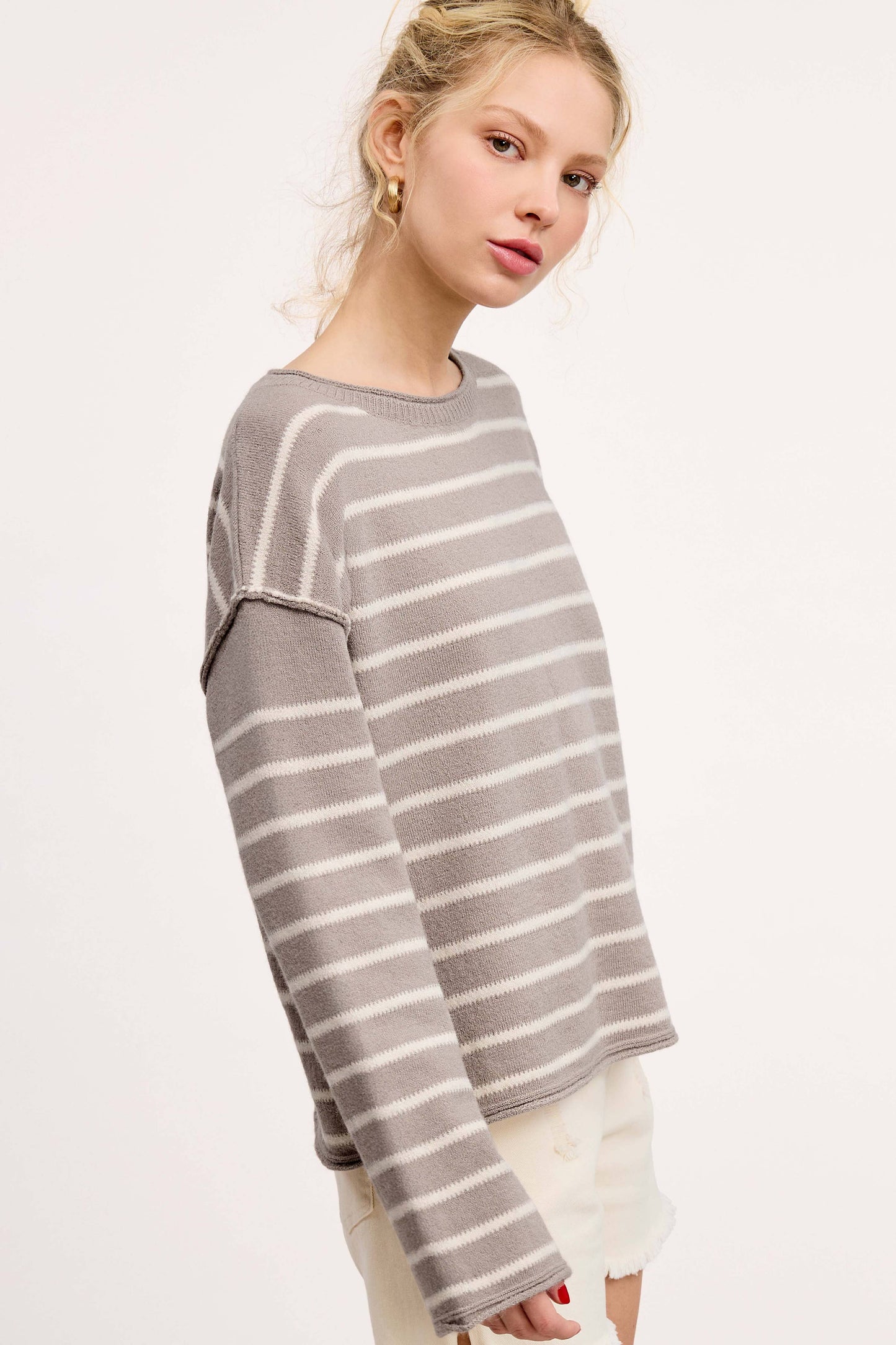 Whisper Striped Sweater