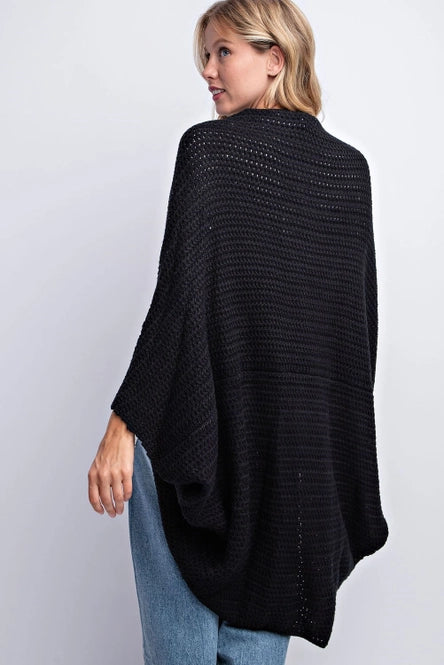 Open Front Dolman Cardigan-Shirts & Tops-Bottoms Up Boutique-Anchorage AK