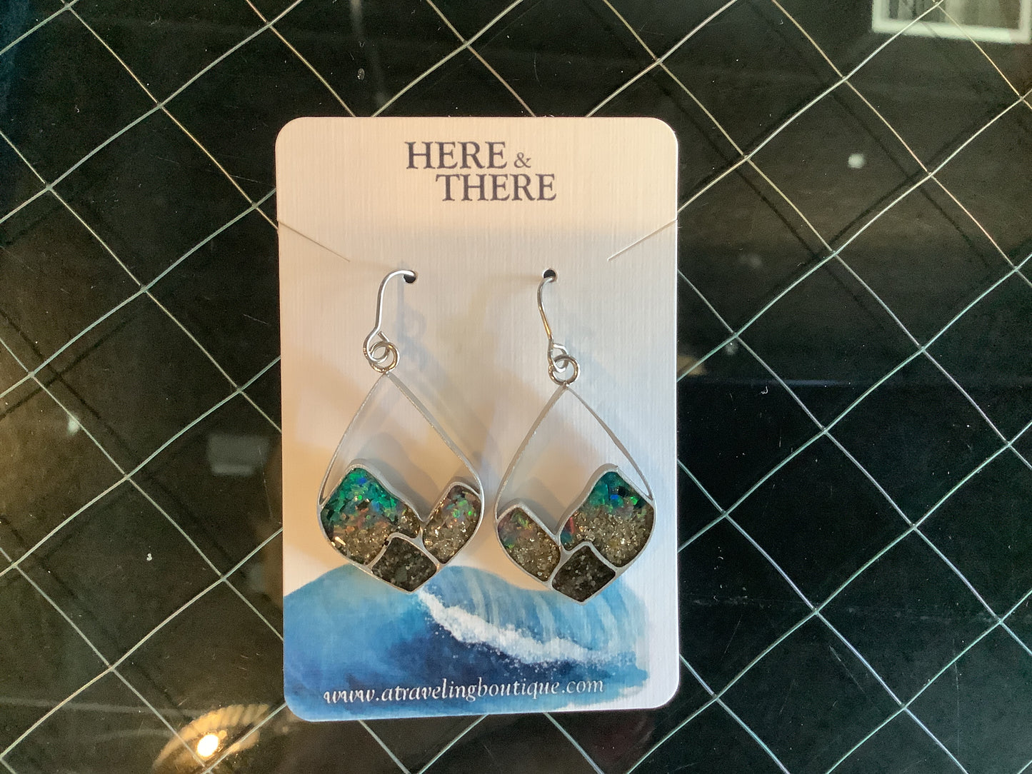 Open Sky Mountain Tear Drop Earrings