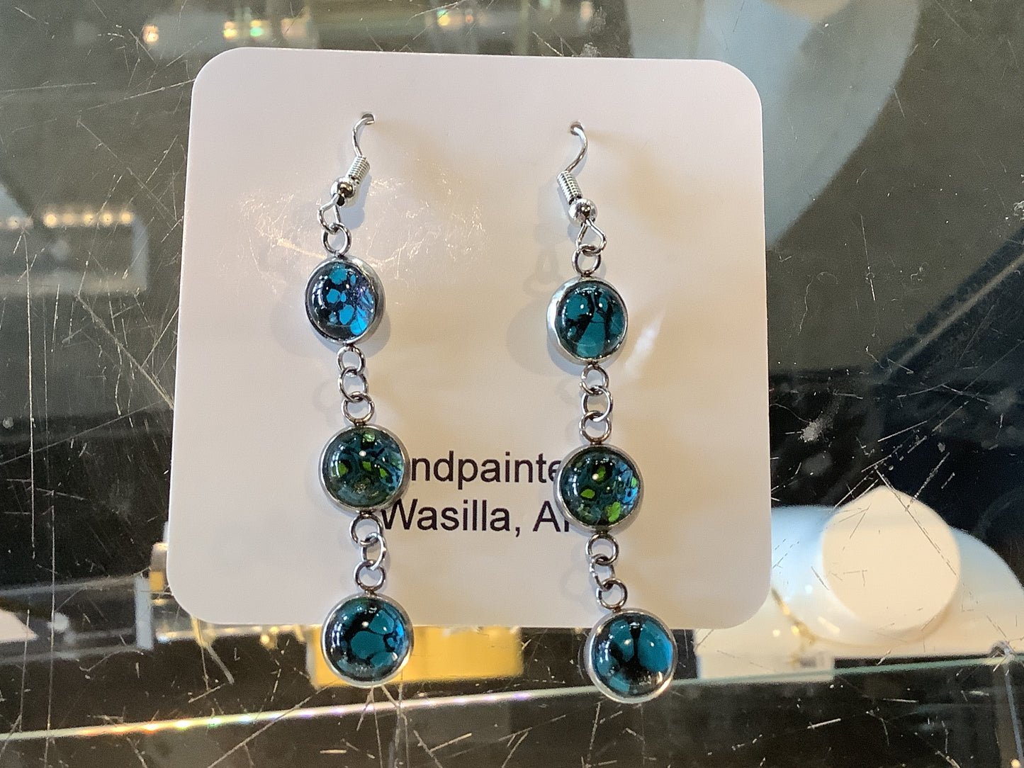Blue Droplet Earrings