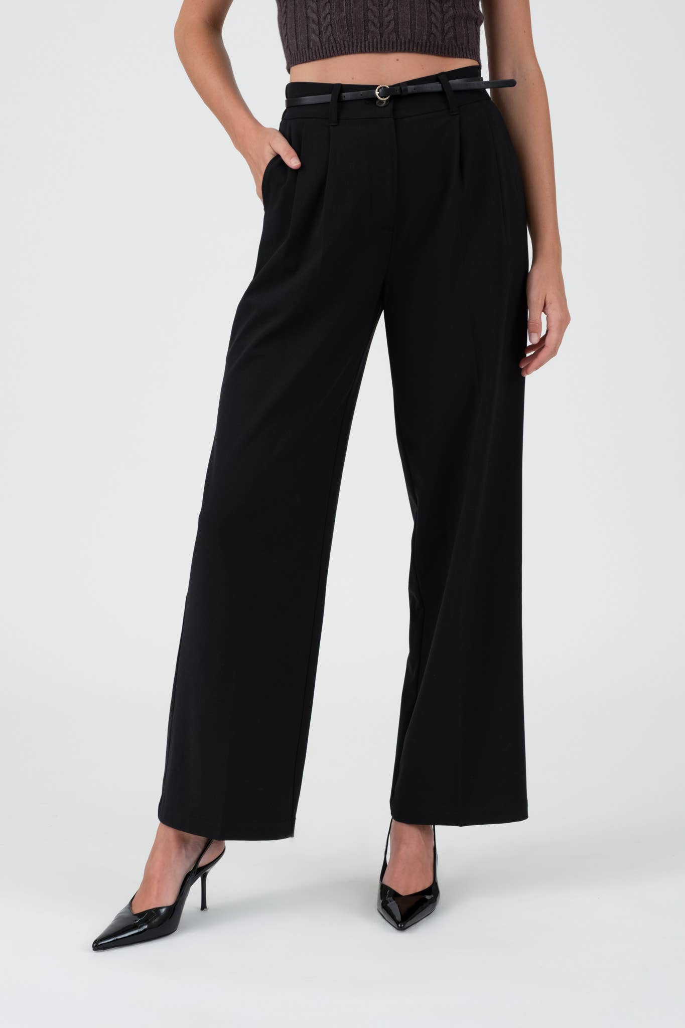 Black High Waist Dress Pants – Bottoms Up Boutique