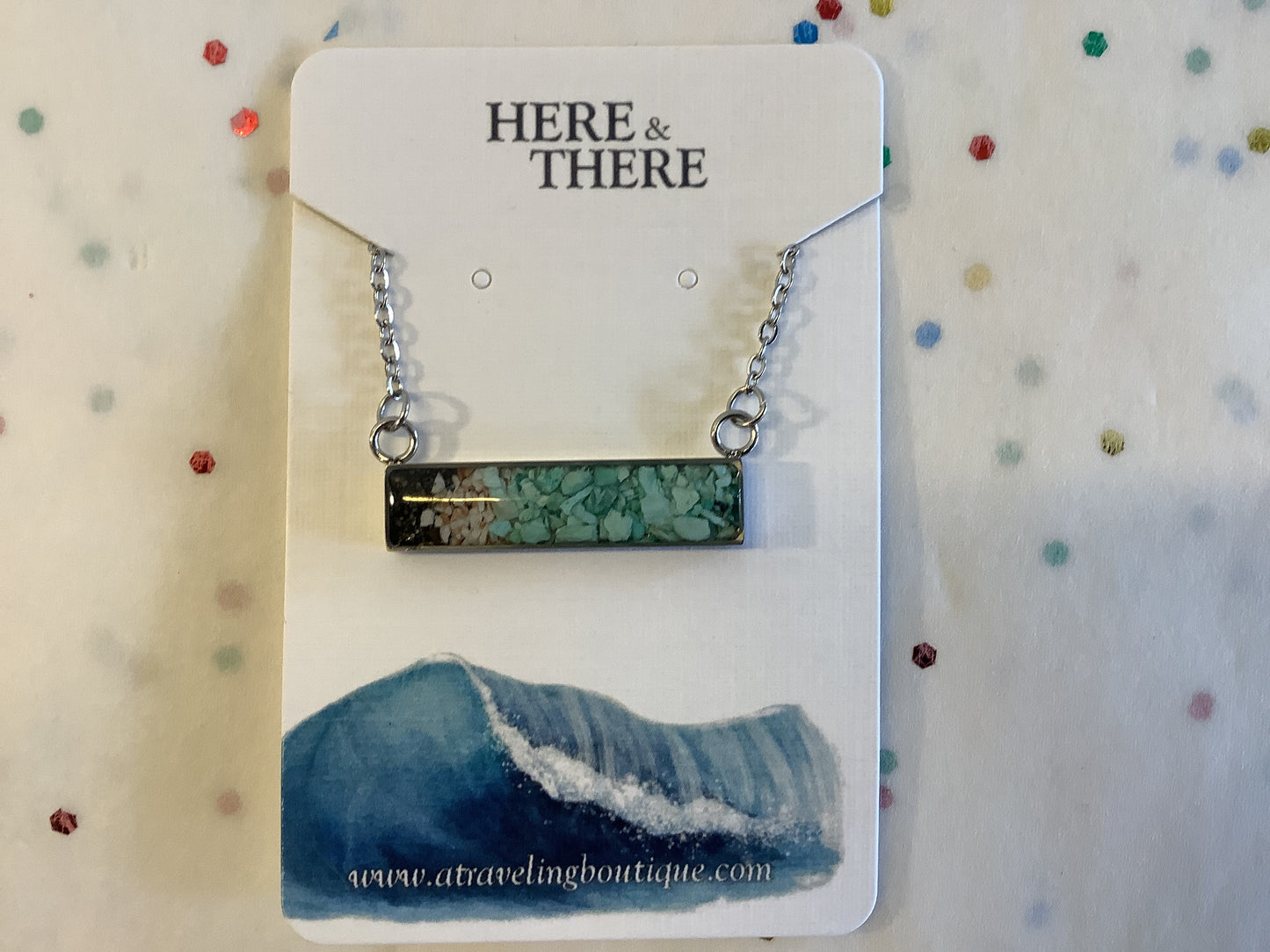 Alaska Destination Horizontal Bar Necklace
