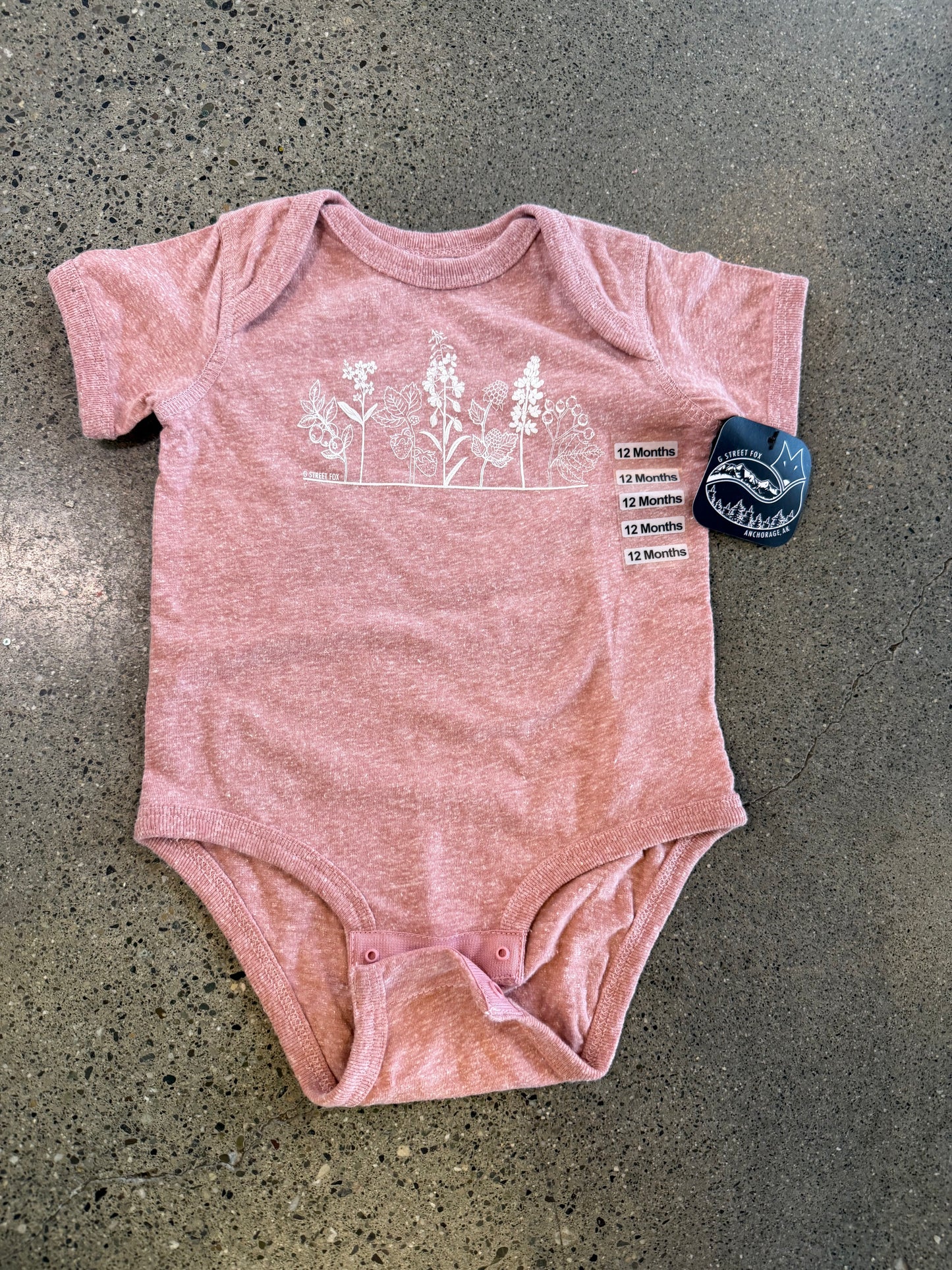 Flowers & Berries Onesie