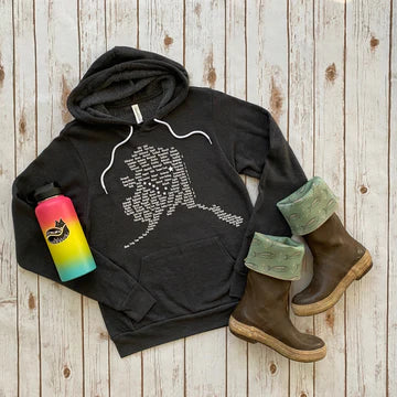 AK Cities Big Dipper in Charcoal-Sweatshirt, Hoodies & Windbreakers-Bottoms Up Boutique-Anchorage AK