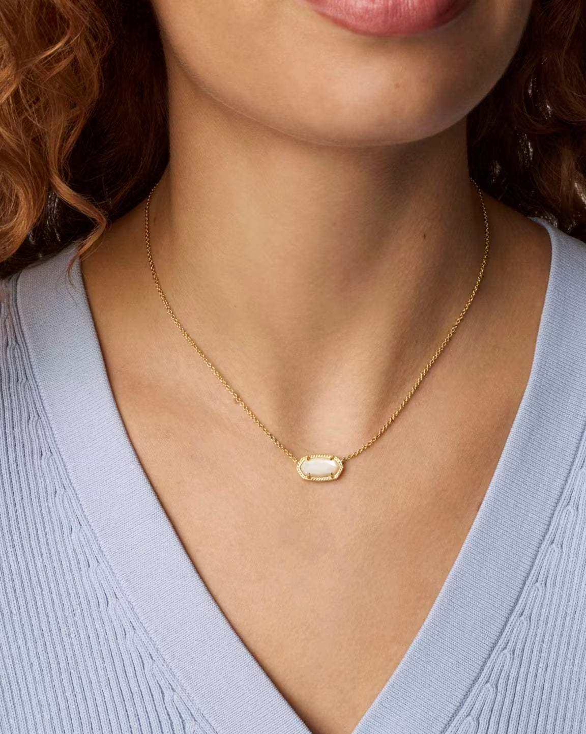 Elisa Ivory Pendent Necklace