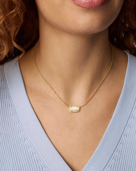 Elisa Ivory Pendent Necklace