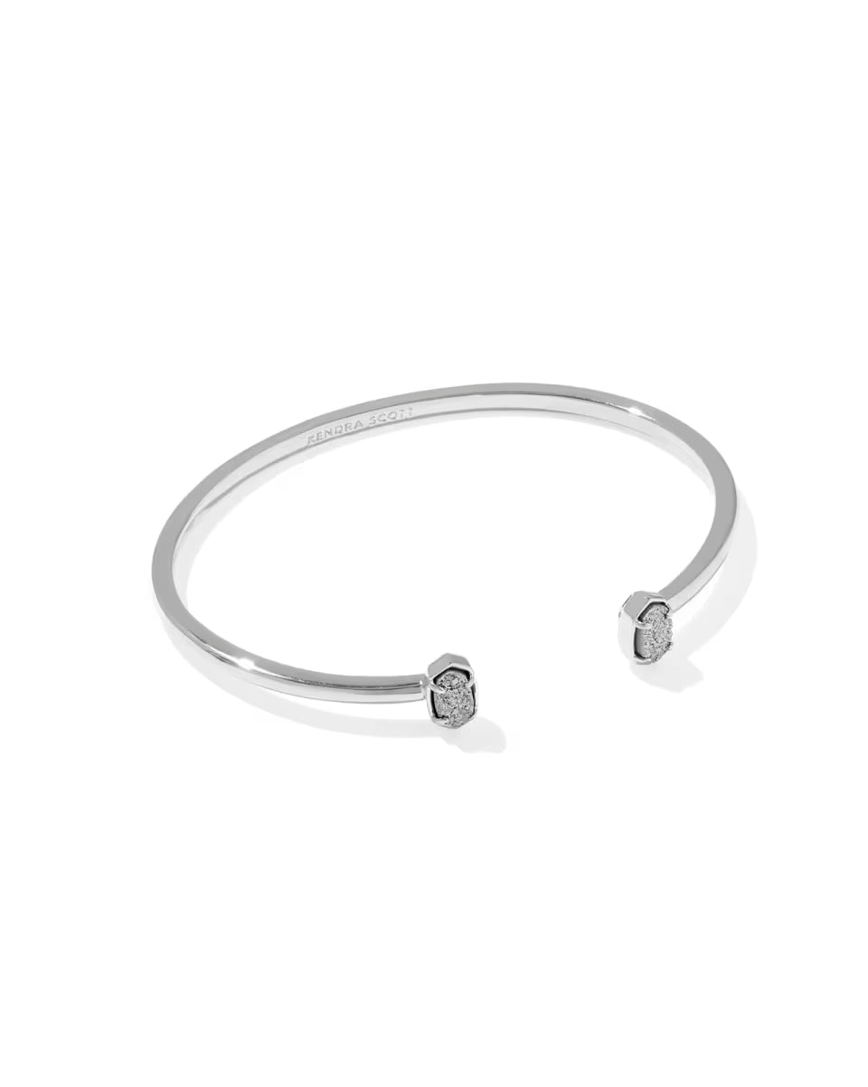 Emilie Silver Platinum Drusy Bracelet