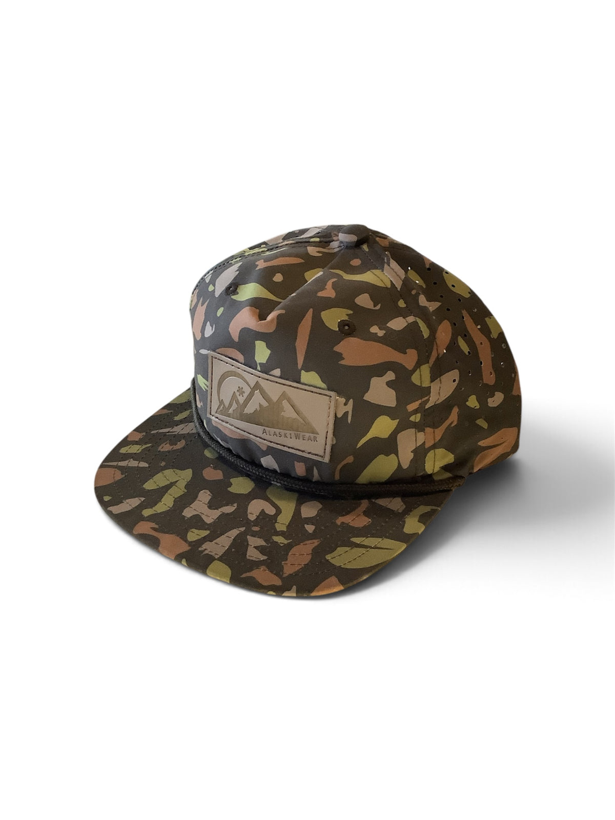 AlaskiWear Adult Performance Back Hat - Camo-Hat-Alaskiwear-Dark Camo w/ Rope-Bottoms Up Boutique