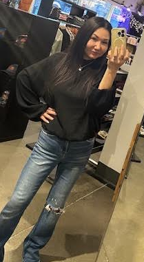 Balloon Sleeve Striped Knit Top-Shirts & Tops-Bottoms Up Boutique-Anchorage AK