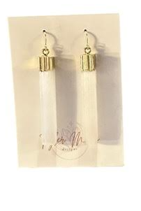 Selenite Square Drop Earrings-Local-Bottoms Up Boutique-Anchorage AK