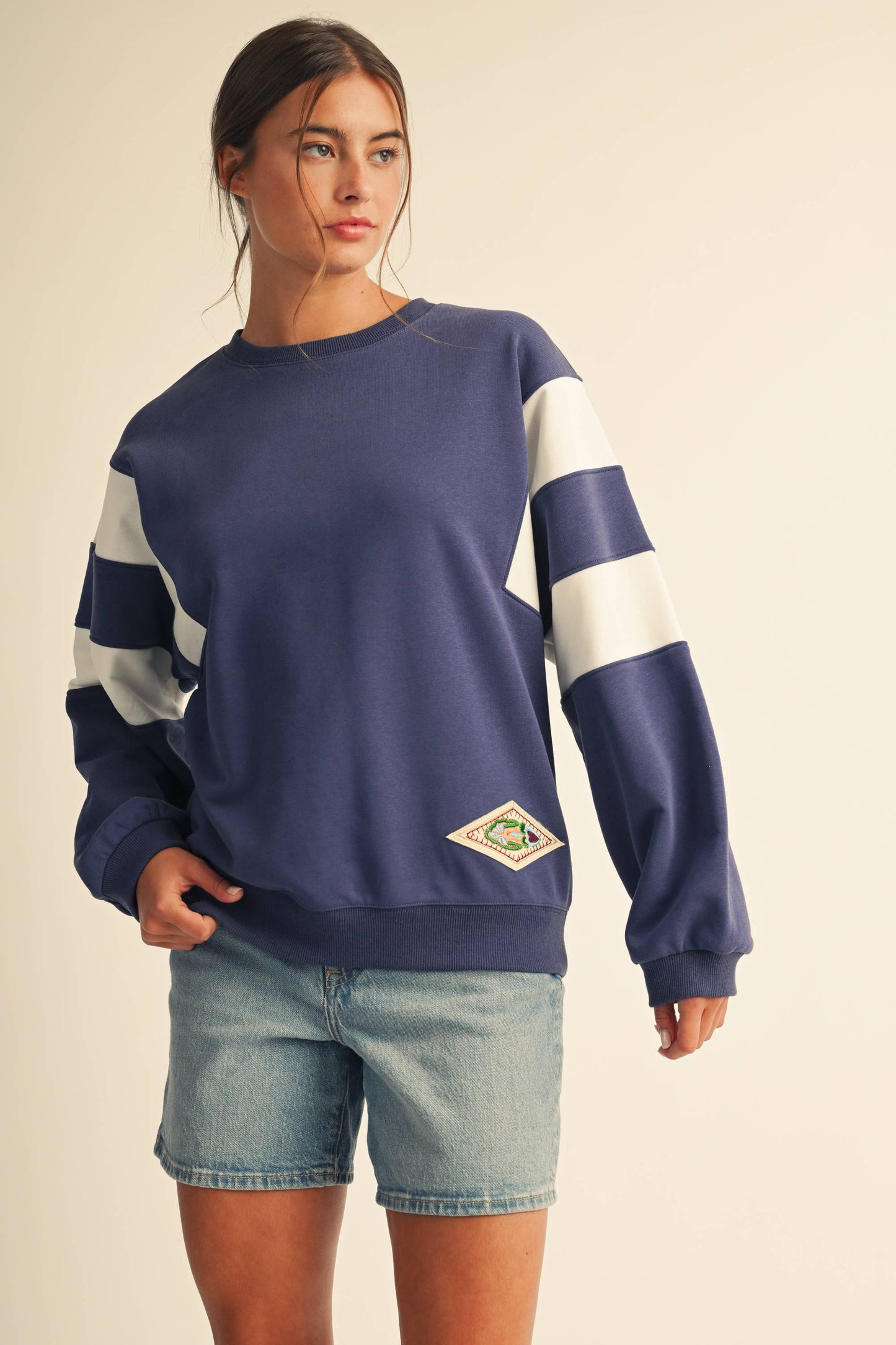 Varsity Stripe Sweatshirt