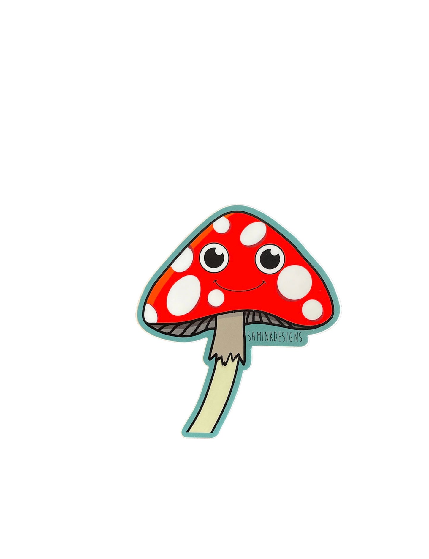 Happy Mushroom Sticker-Local-Bottoms Up Boutique-Anchorage AK