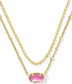 Emilie Multi Strand Necklace Gold Azalea Illusion