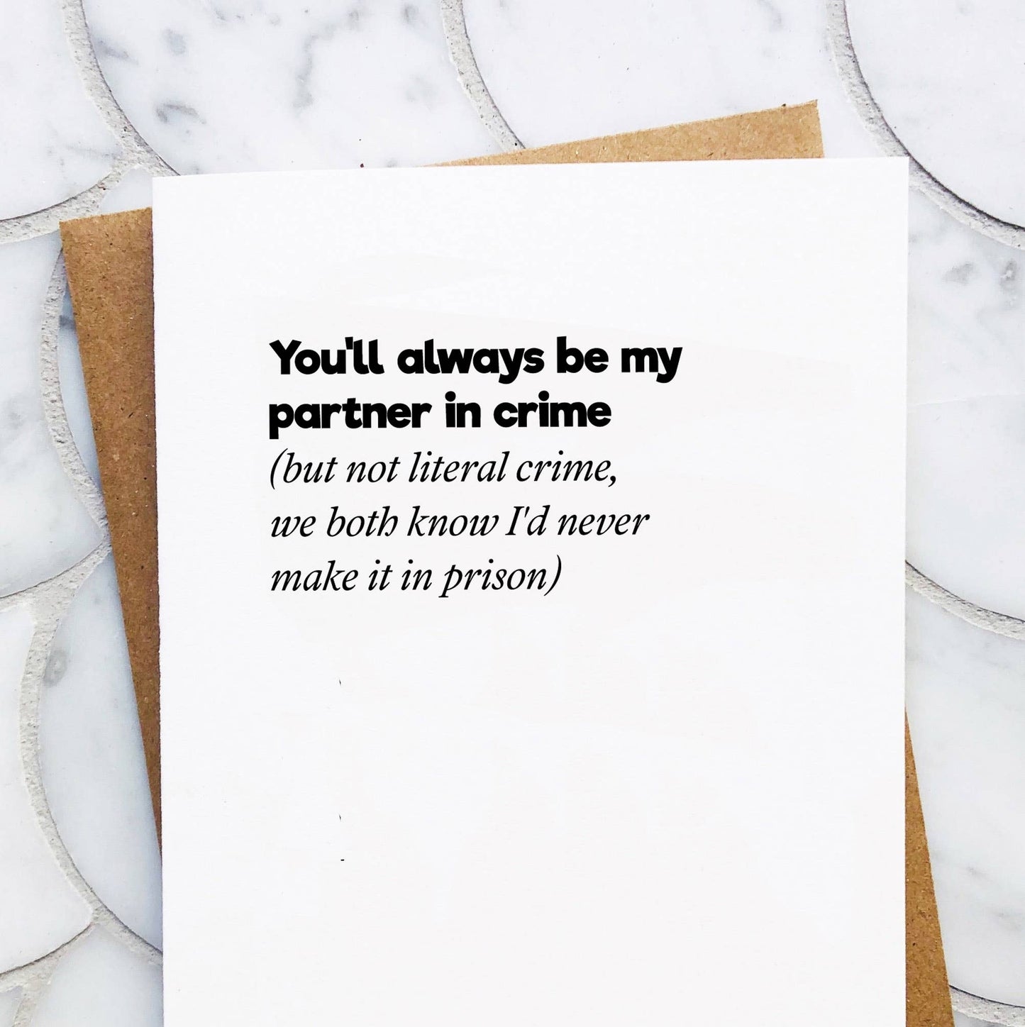 Partner in Crime Greeting Card-Home-Bottoms Up Boutique-Anchorage AK