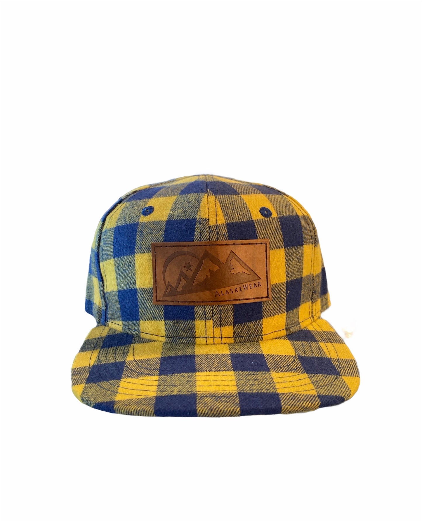 Alaskiwear Kids Trucker - Blue and Yellow Plaid-Hat-Bottoms Up Boutique-Anchorage AK