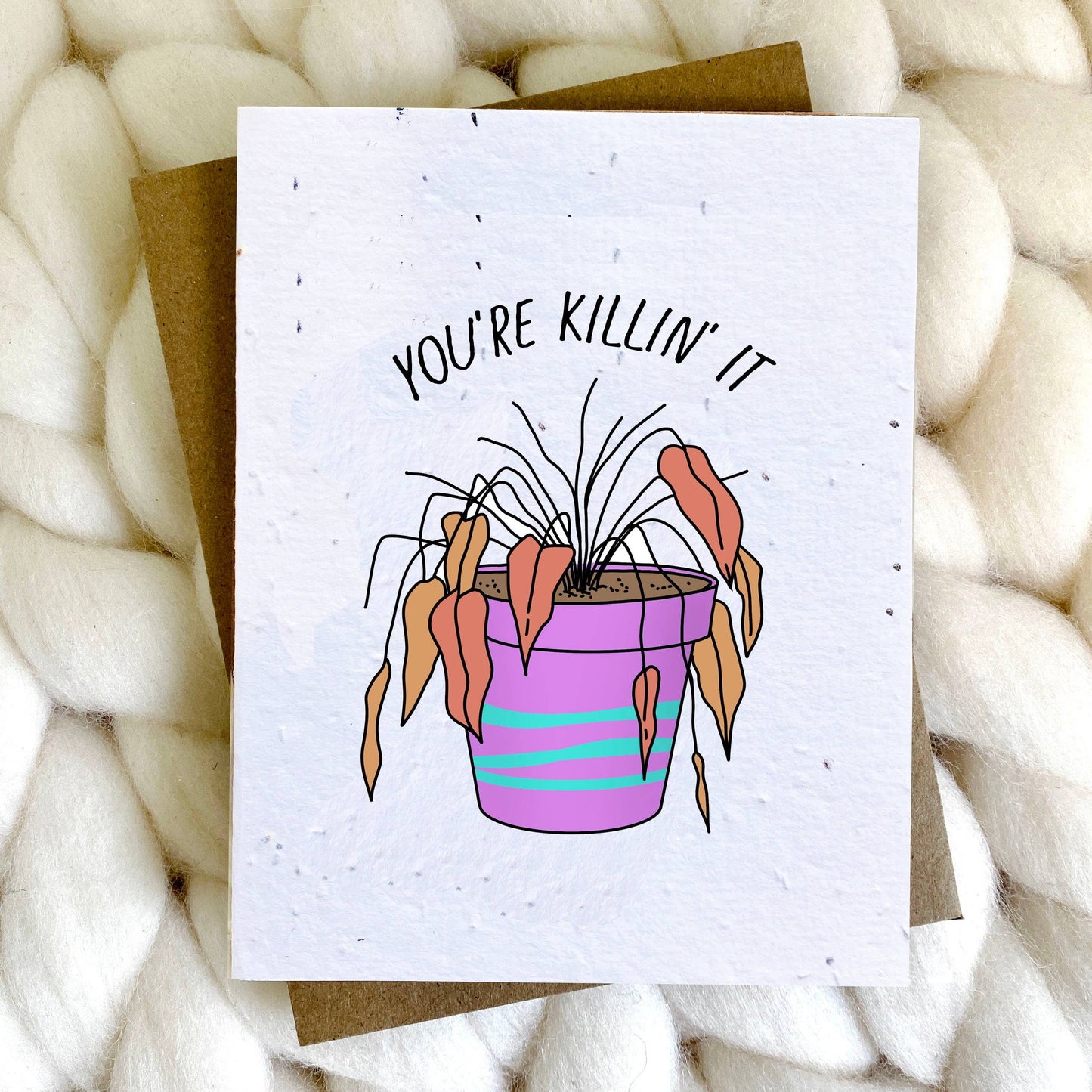 Killin' it Plantable Greeting Card-Home-Bottoms Up Boutique-Anchorage AK