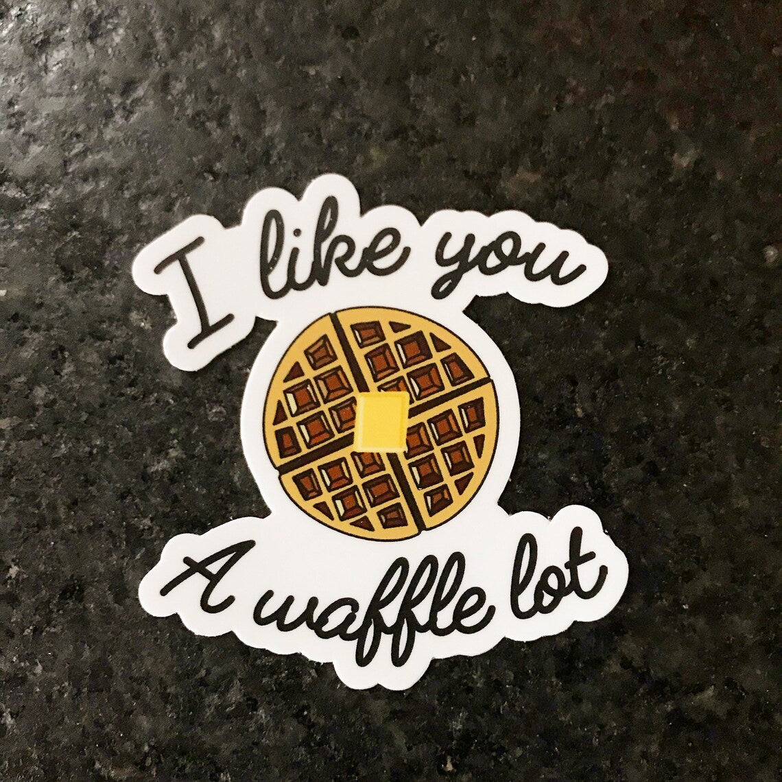 A Waffle Lot Sticker – Bottoms Up Boutique