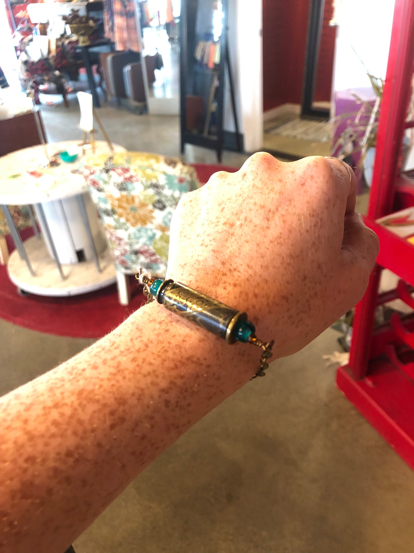 Bullet Casing Hand Etched Bracelet-Local-Bottoms Up Boutique-Anchorage AK