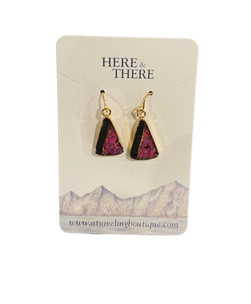 Small Destination Triangle Earrings