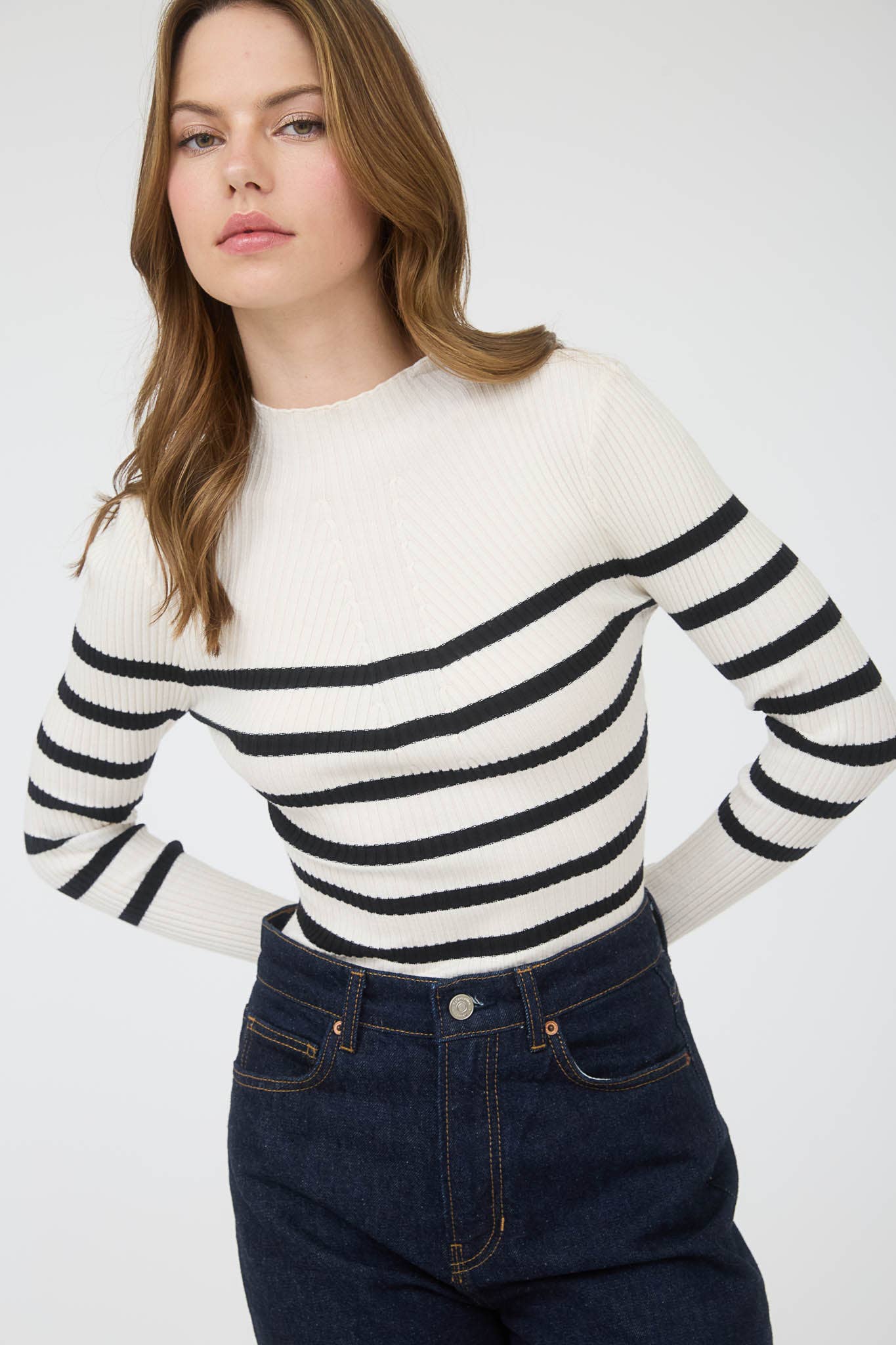 Striped Pullover Sweater