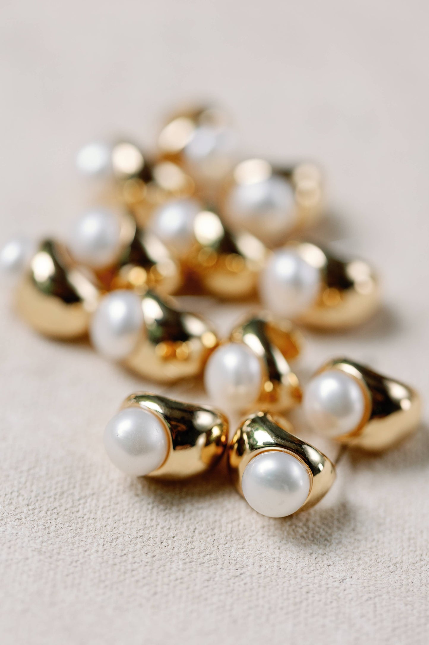 Pearl Huggie Mini Earrings