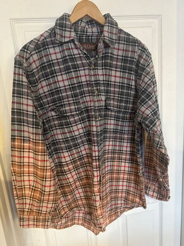 Grey/Tan/Red Flannel - L