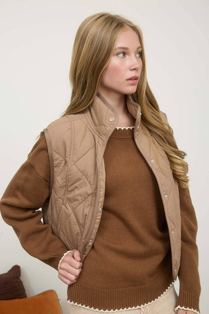 Quilted Puffer Vest