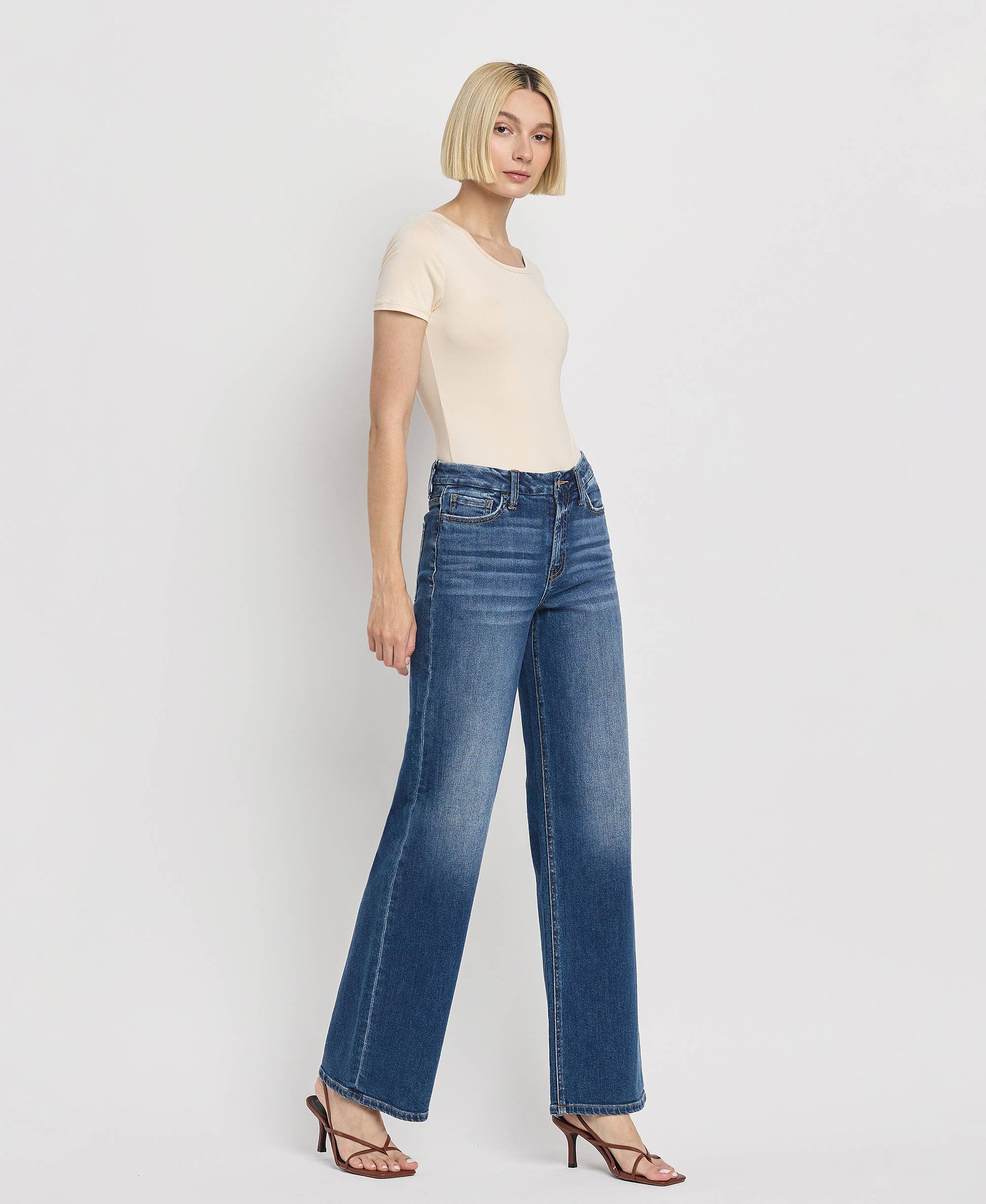 High Rise Full Length Loose Jeans-Bottoms-Bottoms Up Boutique-Anchorage AK