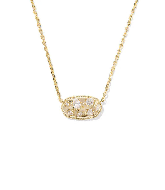 Holland Crystal Gold Necklace