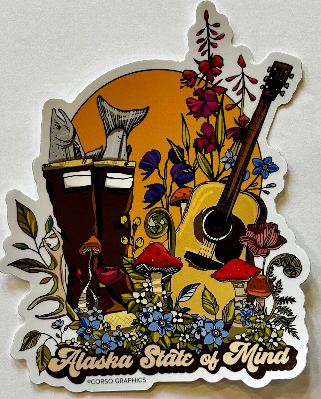 Alaska State of Mind Sticker