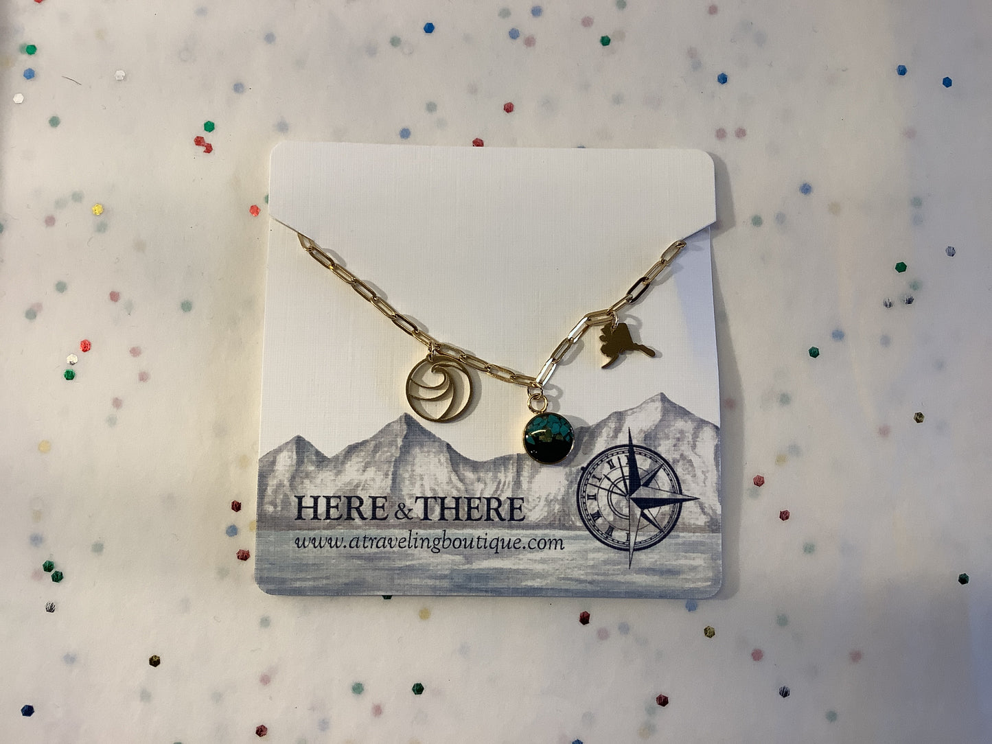 Paperclip 3 Charm Necklace