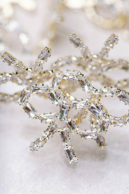 Sparkling Diamond Mini Bow Earrings