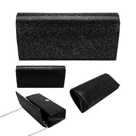 Bling Studded Box Evening Bag / Clutch / Crossbody Bag-Purses-Bottoms Up Boutique-Bottoms Up Boutique