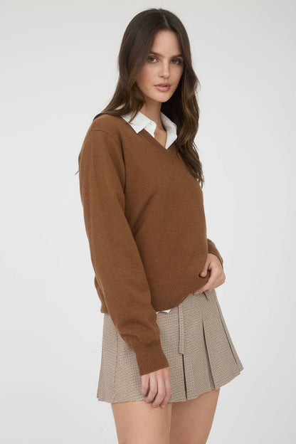 Sienna V Neck Pullover Sweater