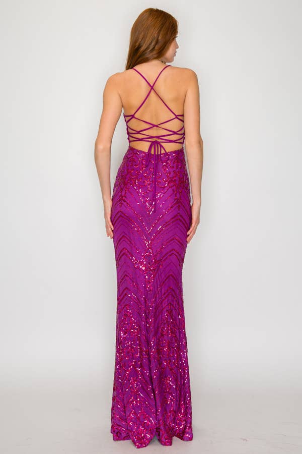 Crossed Back Maxi Dress