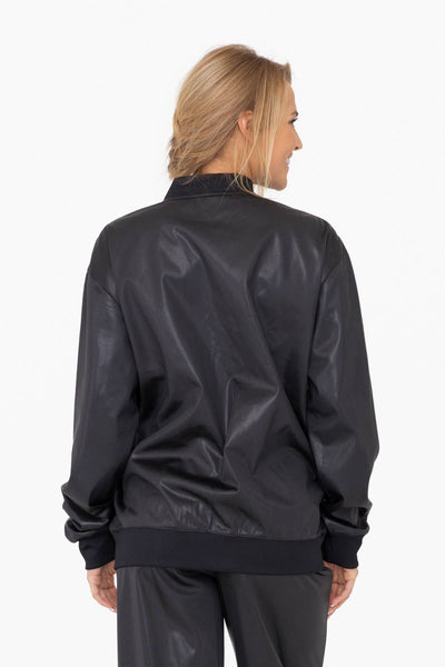 Glossy Bomber Jacket