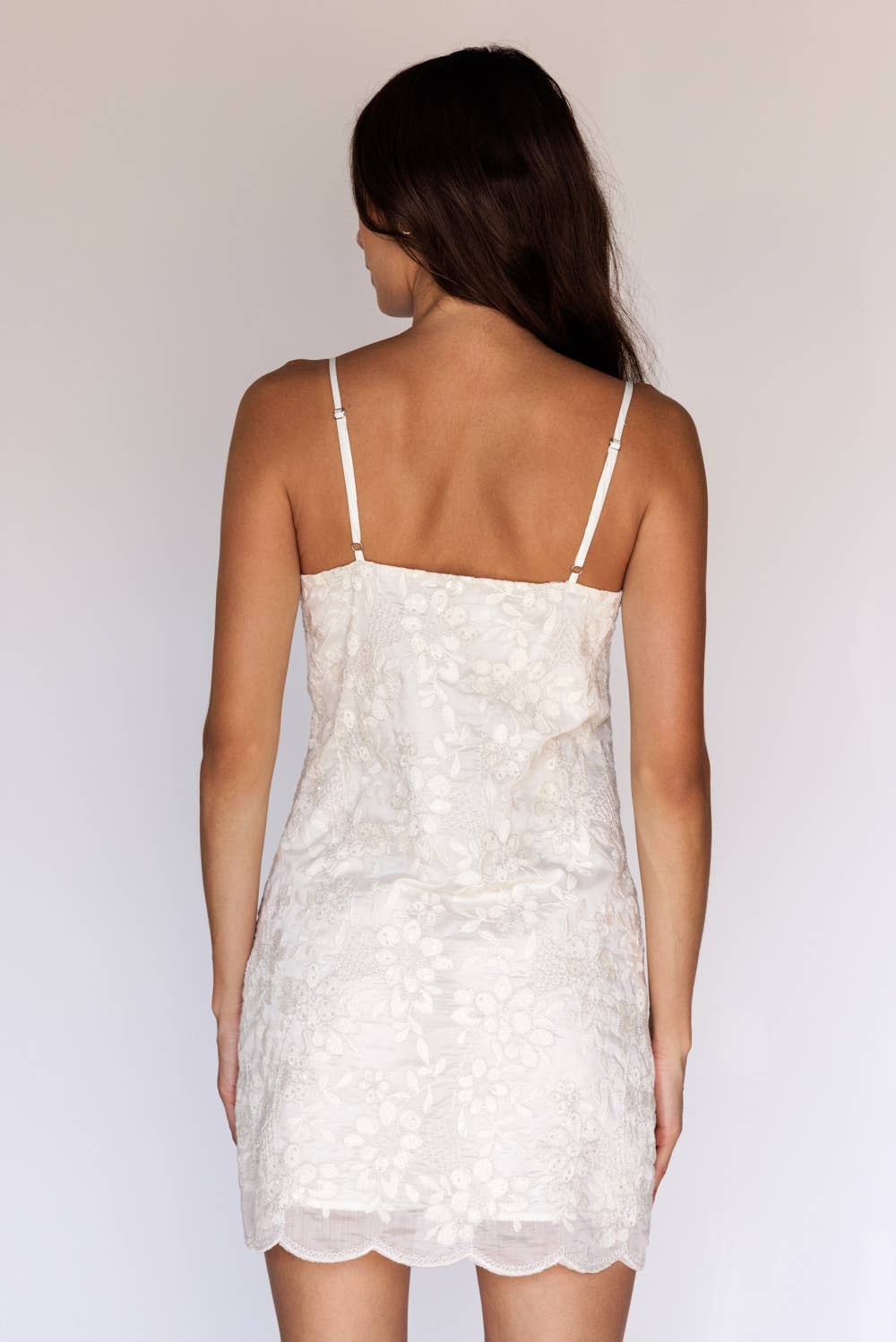 Floral Lace Mini Dress