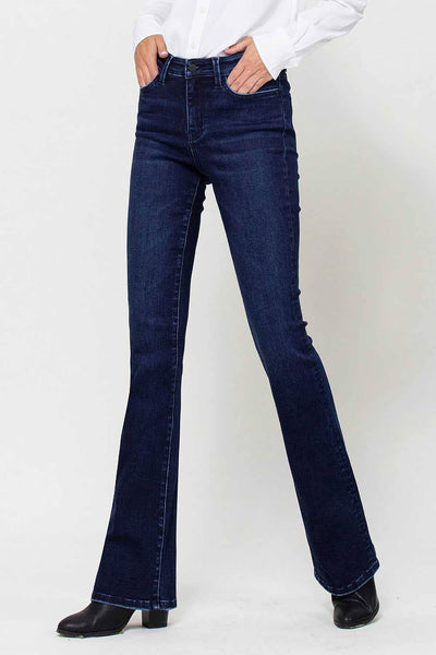 High Rise Super Soft Mini Flare Jeans