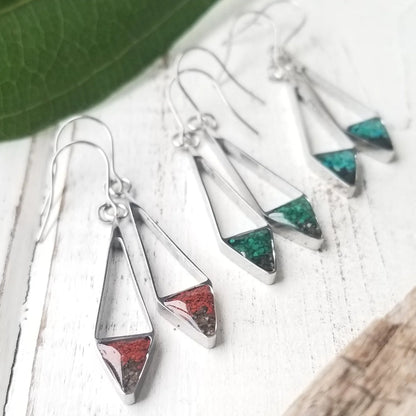 Sand Arrow Dangle Earrings