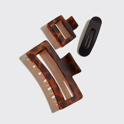 Recycled Plastic Assorted Claw Clips