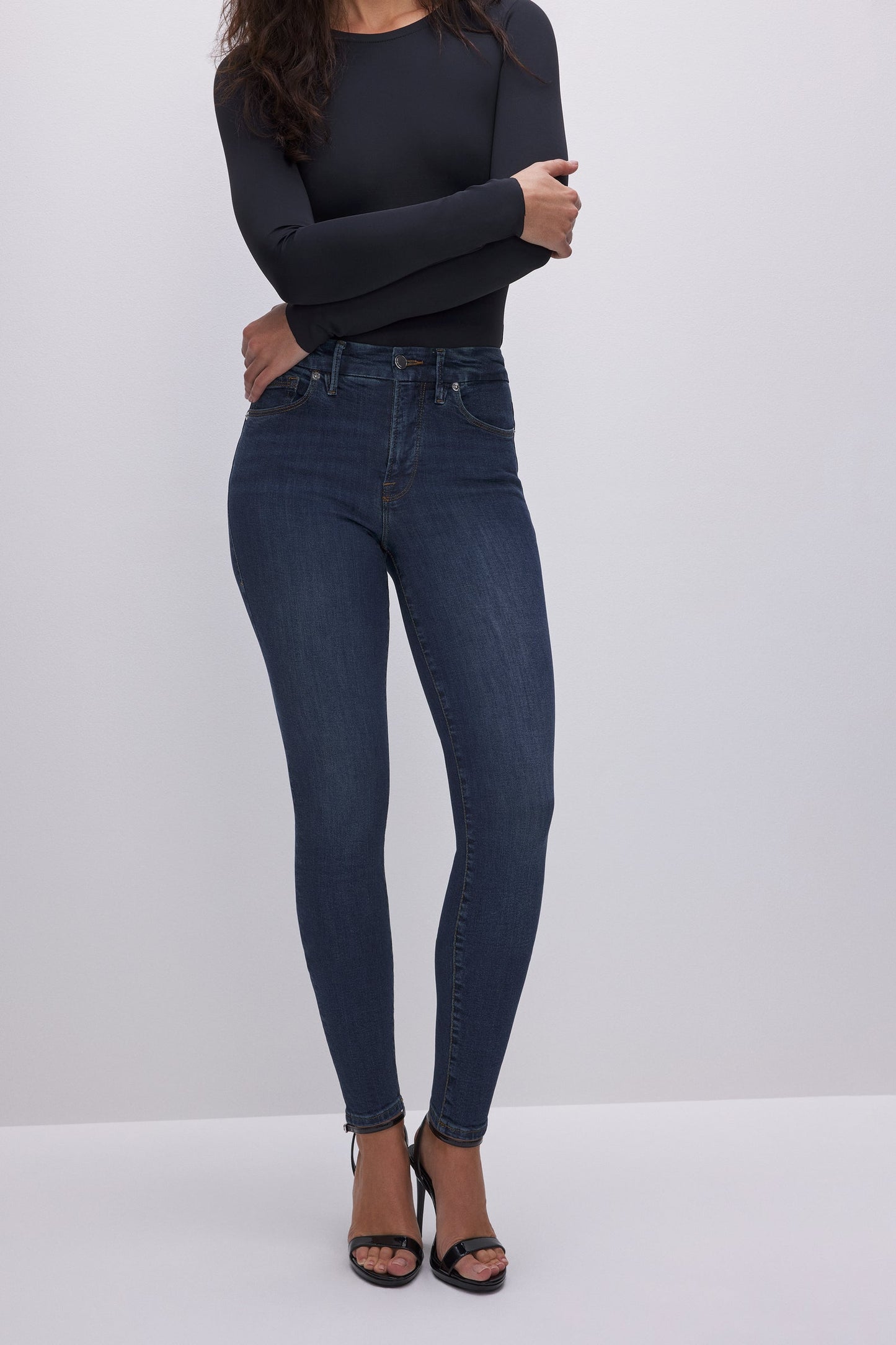 Good Legs Skinny Dark Blue-Bottoms-Bottoms Up Boutique-Anchorage AK