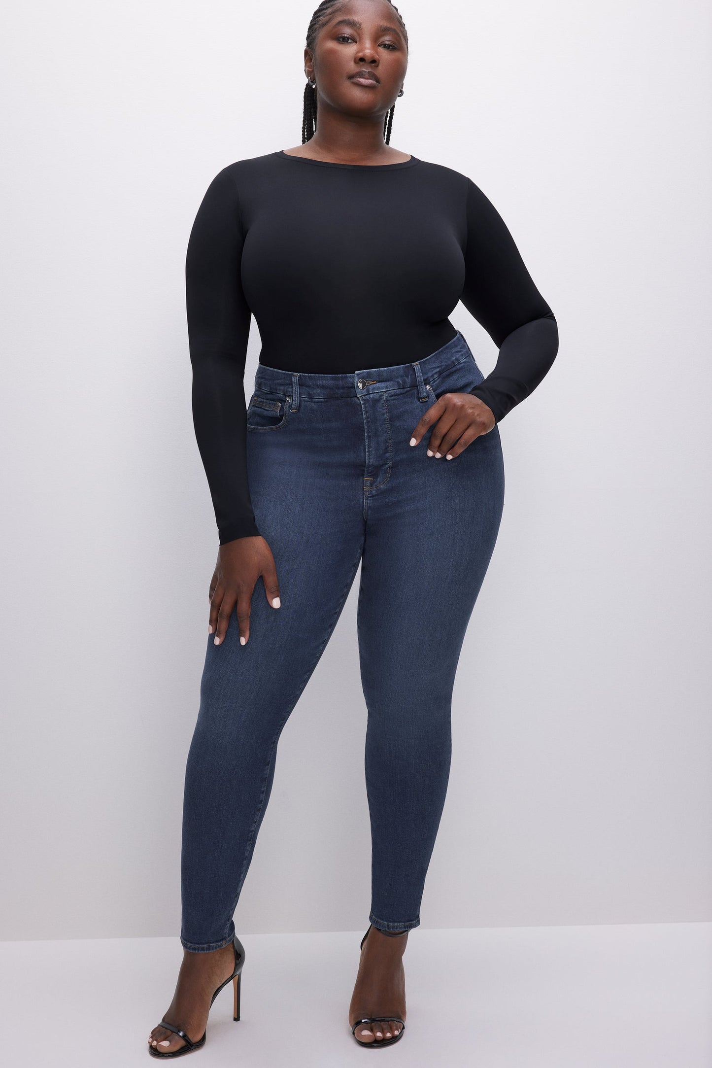 Good Legs Skinny Dark Blue-Bottoms-Bottoms Up Boutique-Anchorage AK