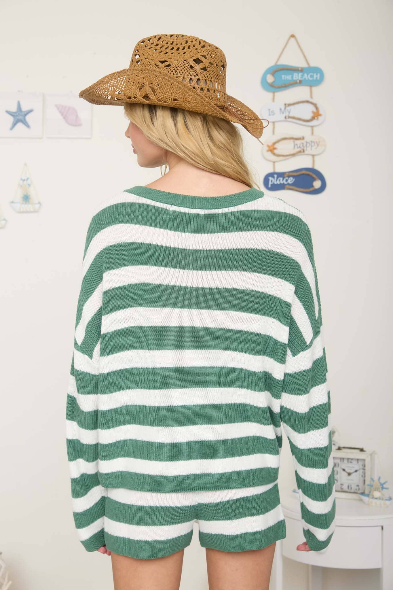 Stripe Long Sleeve Sweater