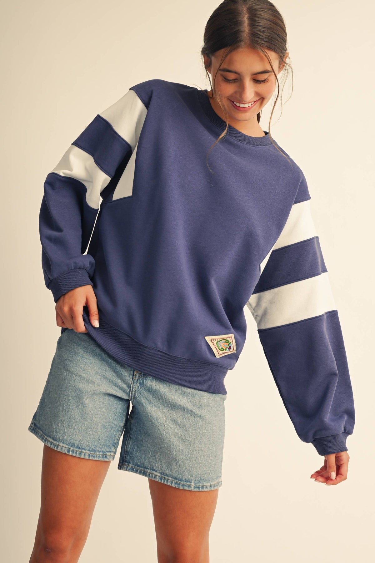 Varsity Stripe Sweatshirt