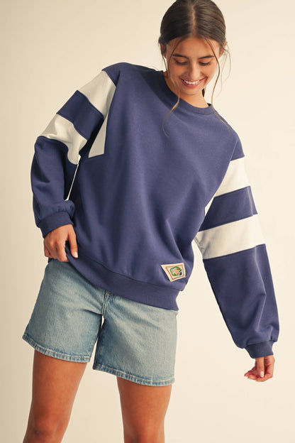 Varsity Stripe Sweatshirt