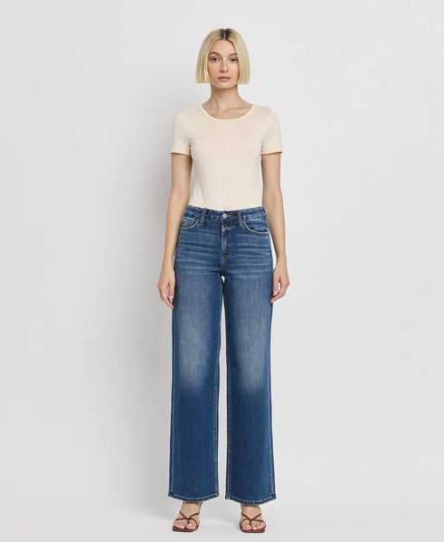 High Rise Full Length Loose Jeans